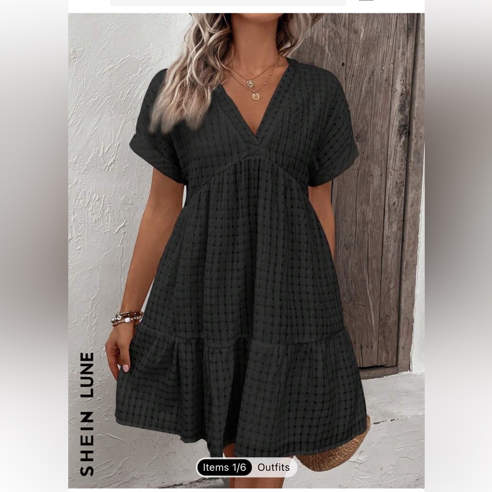 Shein black dress